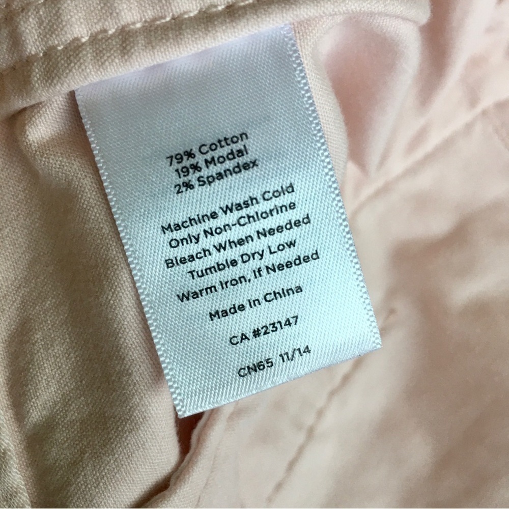 Talbots Jean Jacket, Cotton, Lightweight, Pastel Pink, Size L - Picture 9 of 17